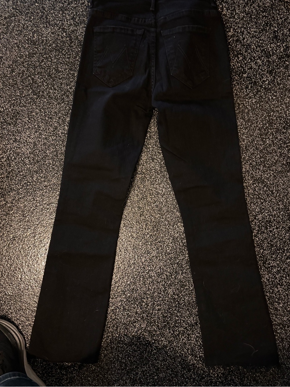 MOTHER Black Straight-Leg Women's Jeans